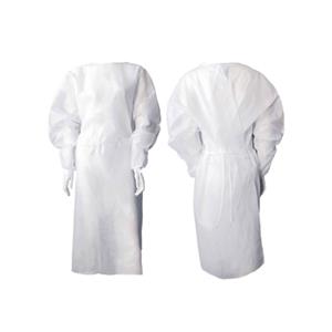 50 GSM White isolation gowns.
