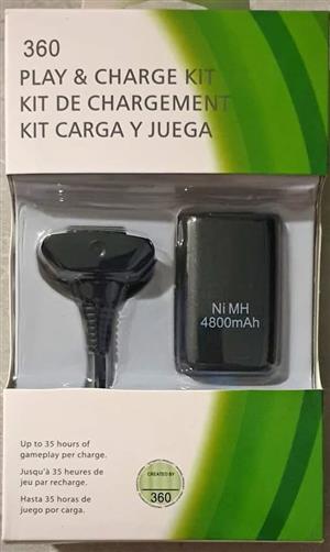 Xbox 360 Play And Charge Kit Brand New