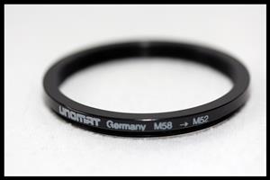 58mm - 52mm Step-down Filter Adapter