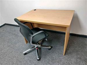 Desk and chair