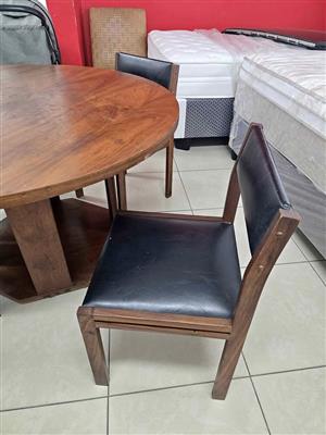 Round table and chairs