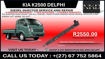  Kia K2500 Delphi Diesel Injectors on recondition