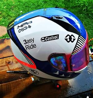 Motorcycle helmet wrap or respray