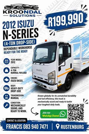 2012 Isuzu N Series 4 ton drop-side