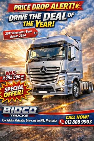 2017 MERCEDES BENZ ACTROS 2654