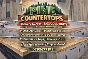 Pine Countertops ONCE-OFF SPECIAL