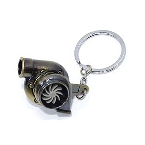 Keyring with Turbocharger Blower Design (Titanium)