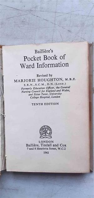 Pocket book of ward information - Marjorie Houghton