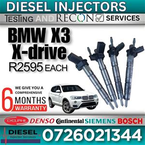 BMW X3 xdrive diesel injectors for sale