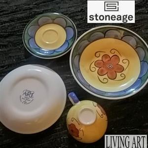 Vintage Ceramic Fine China Set (Cup |Saucer |S/Plate |S/Bowl) 
