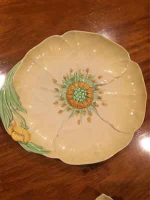 Antique Carlton Ware Yellow Buttercup Dish