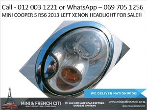 Mini Cooper S R56 2013 Left Xenon Headlight For Sale - OEM Tested