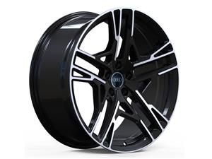 19″ RR 822 5/112 Black Machine Face Alloy Wheels