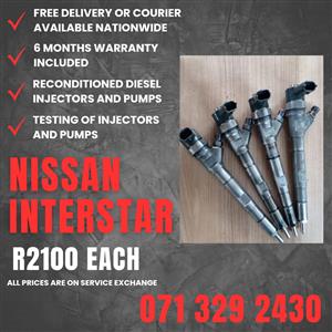 NISSAN INTERSTAR INJECTORS FOR SALE WITH WARRANTY INCLUDED 