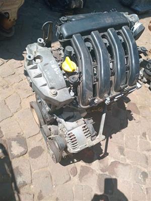 2006 Renault senic eng code K4MT 1.6 complete engine for sale