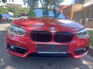2017 BMW 118i F20 Petrol  55000kms  Colour Meroon  Automatic