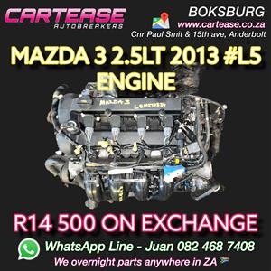2013 MAZDA 3 2.5LT #L5 ENGINE 