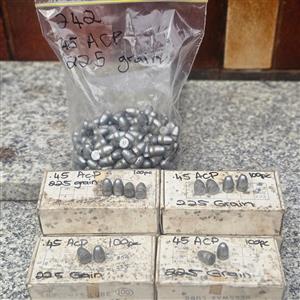 .45 ACP Cast Bullets, 225 grain, quantity 642