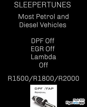 DPF OFF , EGR Off , Lambda / o2 Sensors OFF Ecu Software Delete