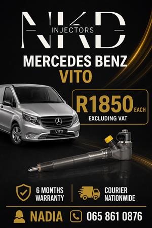 DIESEL INJECTORS FOR SALE OR TO RECON FOR MERCEDES BENZ VITO