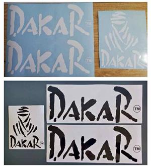 Toyota Hilux Dakar lower door and tailgate stickers sets