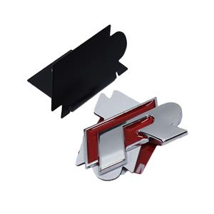 R-Line Red & Chrome Grille Badge