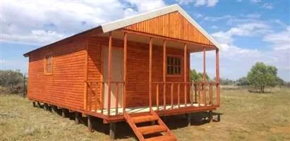 6x8m log cabin house