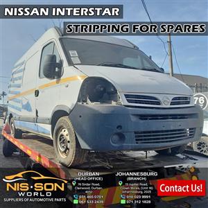 NISSAN INTERSTAR STRIPPING FOR SPARES