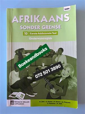Graad 10 - Afrikaans Sonder Grense - M Latti - Onderwysersgids - REF: 8292.