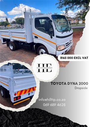 Toyota Dyna 2000 Dropside R165 000 Excl Vat Area: PTA
