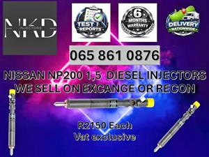 NISSAN NP200 1,5 DIESEL INJECTORS - FOR SALE ON EXCHANGE RECON OR NEW RICHMOND