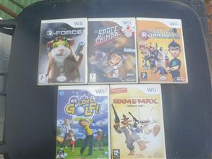 assorted wii games from R80-R100 each collection at wonderboom south 