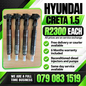 HYUNDAI CRETA 1.5 INJECTORS FOR SALE WITH WARRANTY 