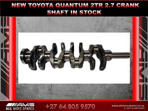 New Toyota Quantum 2TR 2.7 Crank Shaft – Available Now!
