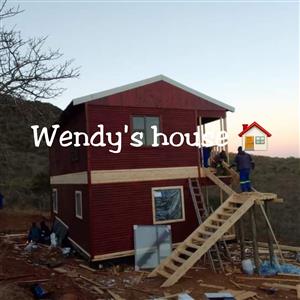 1 Bedroom Log Wendy House Double storey