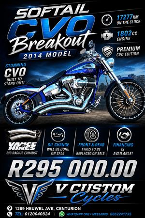 Very Nice 2014 CVO Breakout