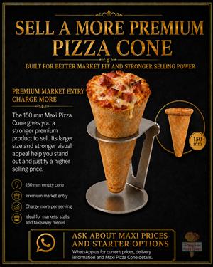 Start your own Business making Piping Hot Pizza Cones