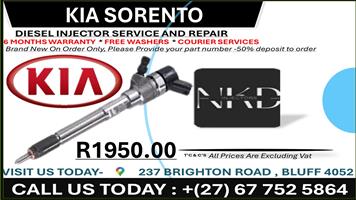 Kia Sorento Diesel Injectors on Recondition