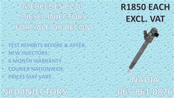 DIESEL INJECTORS FOR SALE  FOR MERCEDES C270 - TESTED 