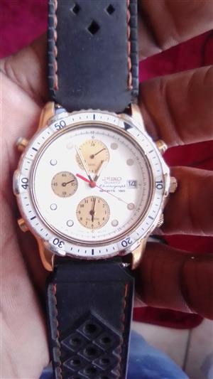 Vintage 1993 Seiko 7T32-6B89 Quartz Chronograph Sports 150 Stainless Alarm  Watch | Junk Mail