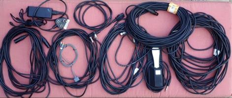 MUSIC / AUDIO CABLES and KEYBOARD PEDAL 