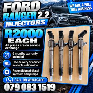FORD RANGER 2.2 INJECTORS FOR SALE WITH WARRANTY 