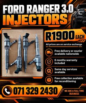 FORD RANGER 3.0 INJECTORS FOR FOR WITH WARRANTY 