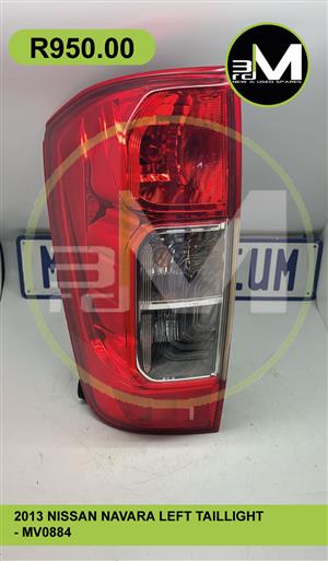 2016 NISSAN NP200 LEFT AND RIGHT TAILLIGHTS - MV0848 (SOLD INDIVIDUALLY)  