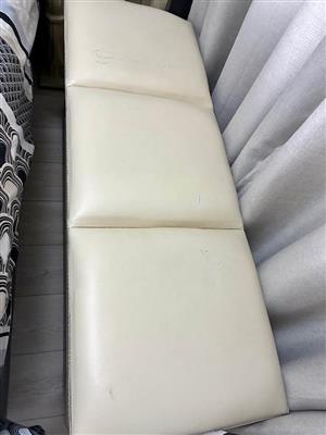 Large padded ottoman