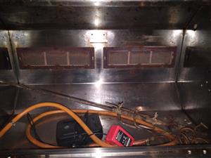 Mini stainless steel spit braai with motor 