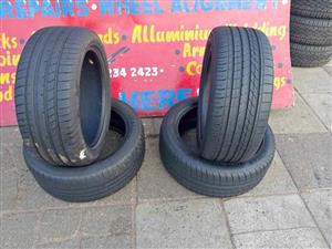 4 X 245/45/18 Goodyear Runflat tyres with sufficient threads