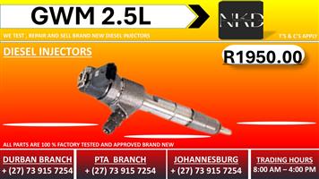 GWM 2.5L Diesel Injectors 