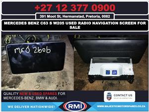 Mercedes Benz C63 S W205 used radio navigation screen for sale