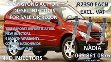 DIESEL INJECTORS FOR SALE FOR SSANGYONG ACTYON